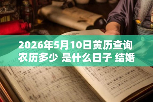 2026年5月10日黄历查询 农历多少 是什么日子 结婚吉时