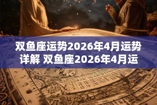 双鱼座运势2026年4月运势详解 双鱼座2026年4月运势如何