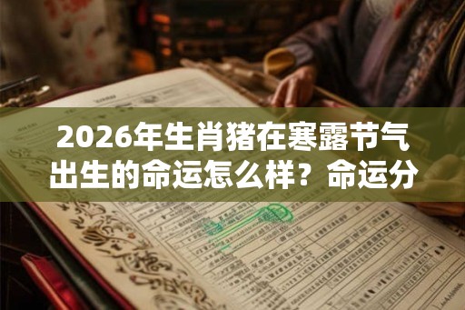 2026年生肖猪在寒露节气出生的命运怎么样？命运分析大全