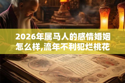 2026年属马人的感情婚姻怎么样,流年不利犯烂桃花 2026年属马人的感情婚姻怎么样,流年不利犯烂桃花