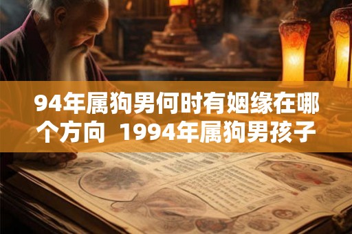94年属狗男何时有姻缘在哪个方向  1994年属狗男孩子姻缘