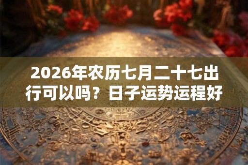 2026年农历七月二十七出行可以吗？日子运势运程好吗？