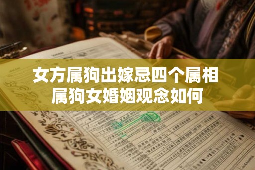 女方属狗出嫁忌四个属相 属狗女婚姻观念如何 女方属狗出嫁忌四个属相 属狗女婚姻观念如何