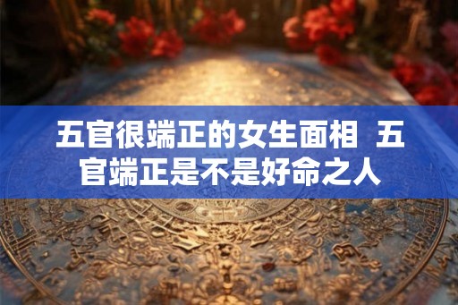 五官很端正的女生面相  五官端正是不是好命之人