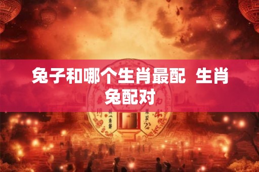 兔子和哪个生肖最配  生肖兔配对