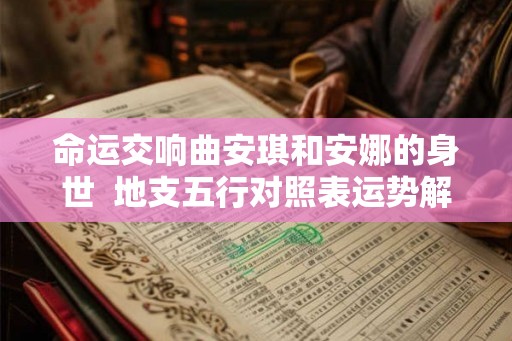 命运交响曲安琪和安娜的身世  地支五行对照表运势解释
