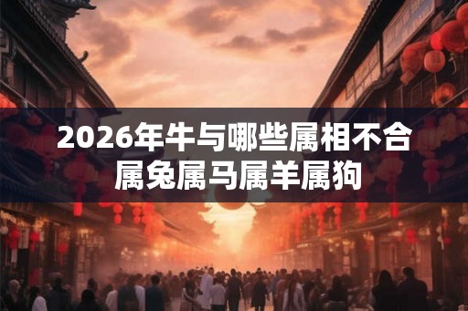 2026年牛与哪些属相不合 属兔属马属羊属狗