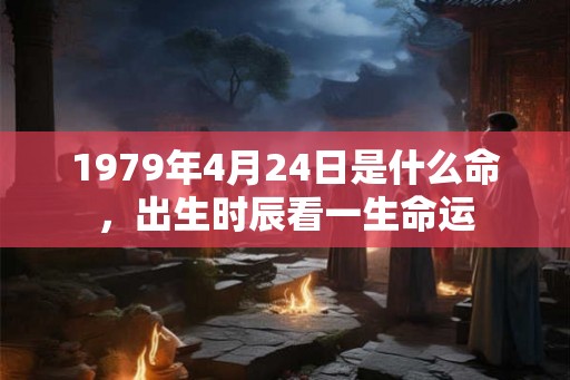 1979年4月24日是什么命，出生时辰看一生命运