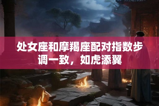 处女座和摩羯座配对指数步调一致，如虎添翼