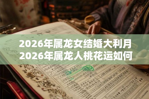 2026年属龙女结婚大利月 2026年属龙人桃花运如何