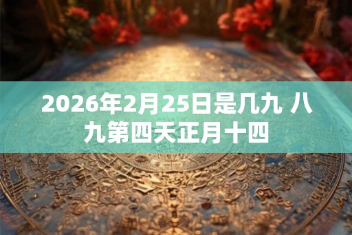 2026年2月25日是几九 八九第四天正月十四