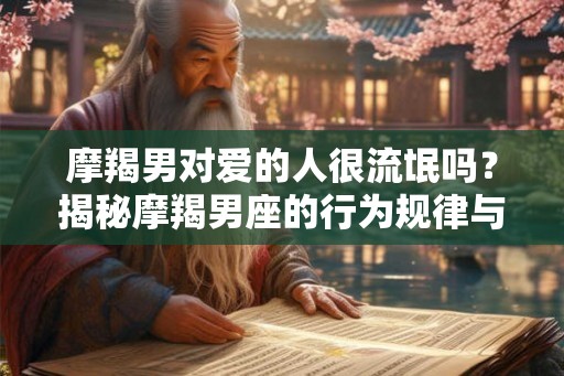摩羯男对爱的人很流氓吗？揭秘摩羯男座的行为规律与爱情表达方式