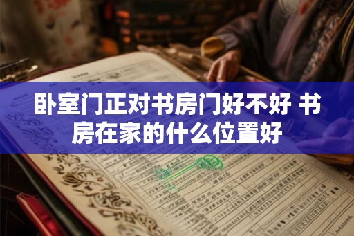 卧室门正对书房门好不好 书房在家的什么位置好