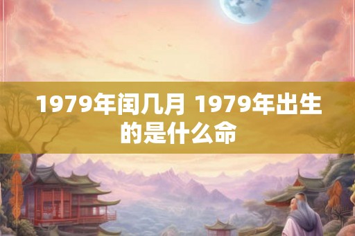 1979年闰几月 1979年出生的是什么命