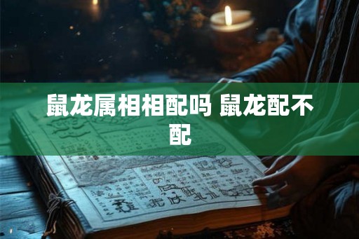 鼠龙属相相配吗 鼠龙配不配