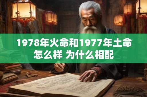 1978年火命和1977年土命怎么样 为什么相配