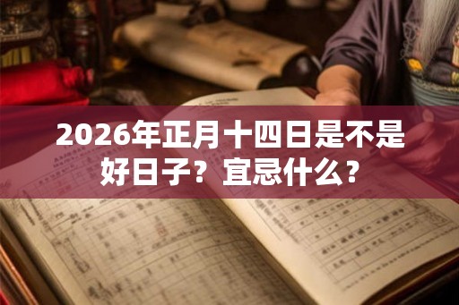 2026年正月十四日是不是好日子？宜忌什么？