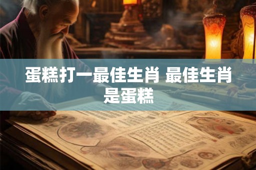 蛋糕打一最佳生肖 最佳生肖是蛋糕