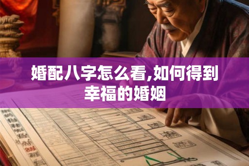 婚配八字怎么看,如何得到幸福的婚姻