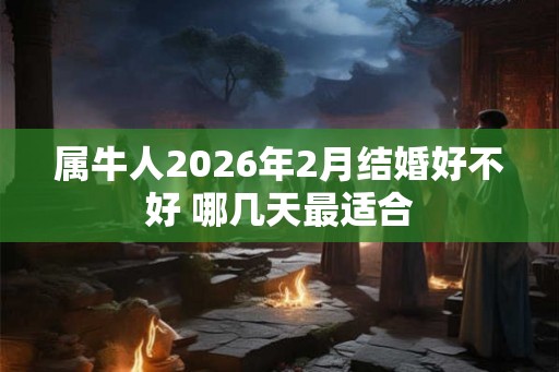 属牛人2026年2月结婚好不好 哪几天最适合