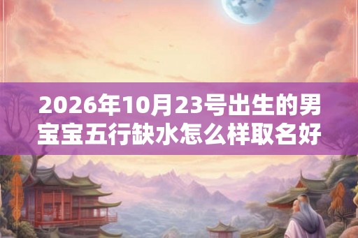 2026年10月23号出生的男宝宝五行缺水怎么样取名好 2026年10月23号出生的男宝宝五行缺水怎么样取名好