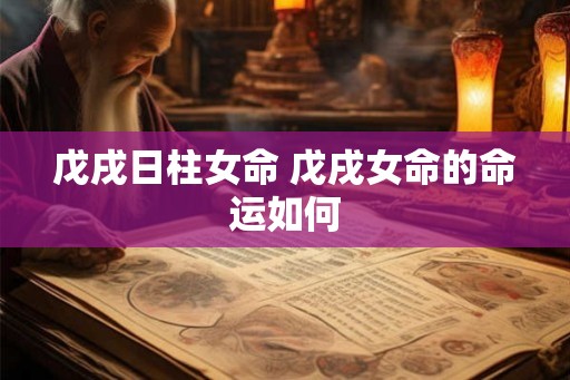 戊戌日柱女命 戊戌女命的命运如何