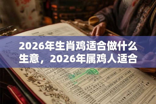 2026年生肖鸡适合做什么生意，2026年属鸡人适合发展什么行业