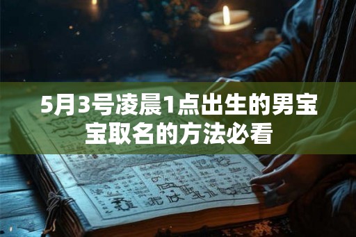 5月3号凌晨1点出生的男宝宝取名的方法必看
