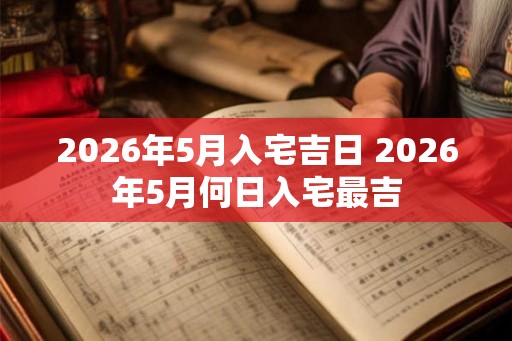 2026年5月入宅吉日 2026年5月何日入宅最吉