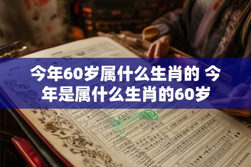 今年60岁属什么生肖的 今年是属什么生肖的60岁