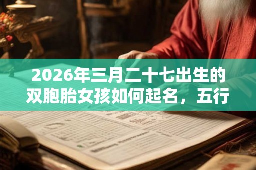 2026年三月二十七出生的双胞胎女孩如何起名，五行属什么