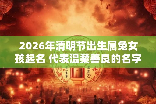 2026年清明节出生属兔女孩起名 代表温柔善良的名字