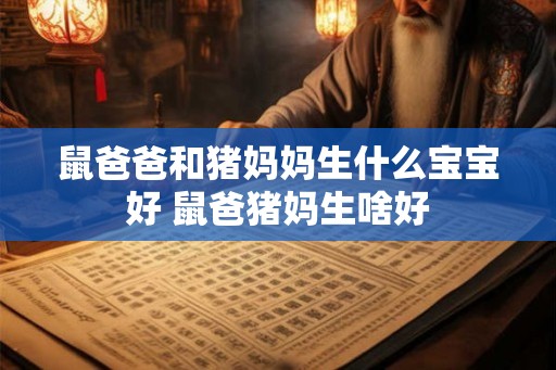 鼠爸爸和猪妈妈生什么宝宝好 鼠爸猪妈生啥好