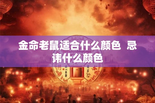 金命老鼠适合什么颜色  忌讳什么颜色