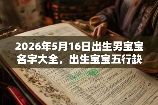 2026年5月16日出生男宝宝名字大全,出生宝宝五行缺什么? 2026年5月16日出生男宝宝名字大全,出生宝宝五行缺什么?