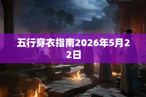 五行穿衣指南2026年5月22日