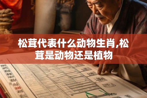 松茸代表什么动物生肖,松茸是动物还是植物