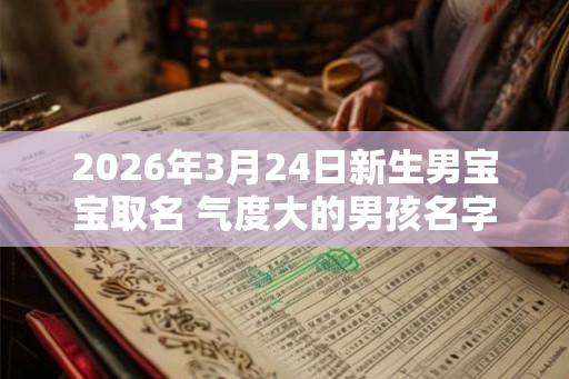 2026年3月24日新生男宝宝取名 气度大的男孩名字