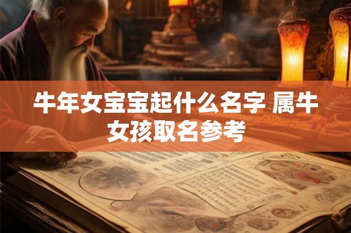 牛年女宝宝起什么名字 属牛女孩取名参考