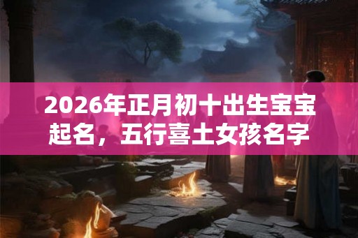 2026年正月初十出生宝宝起名，五行喜土女孩名字