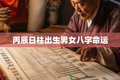 丙辰日柱出生男女八字命运