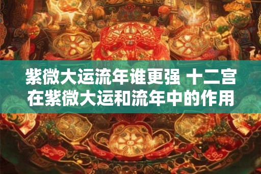 紫微大运流年谁更强 十二宫在紫微大运和流年中的作用