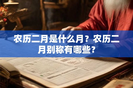 农历二月是什么月？农历二月别称有哪些？