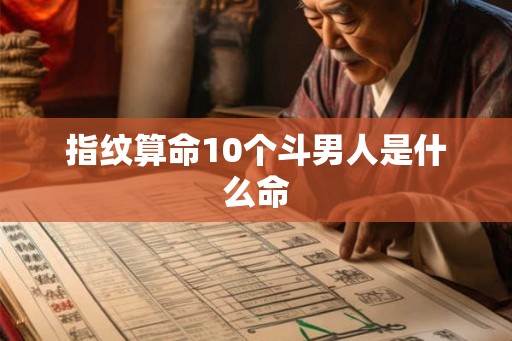 指纹算命10个斗男人是什么命