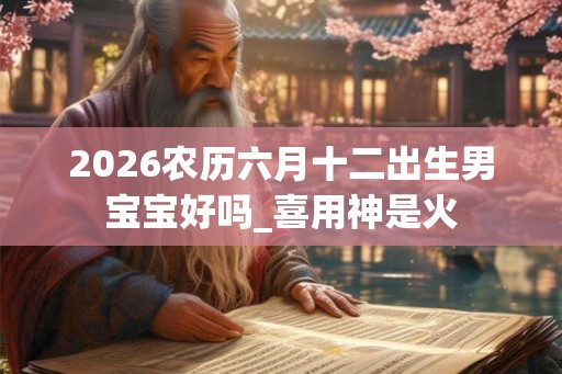 2026农历六月十二出生男宝宝好吗_喜用神是火 2026农历六月十二出生男宝宝好吗_喜用神是火