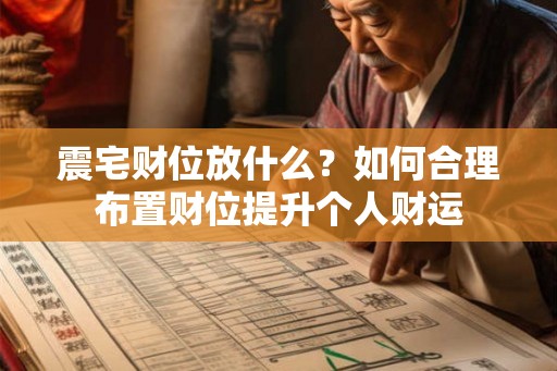 震宅财位放什么？如何合理布置财位提升个人财运