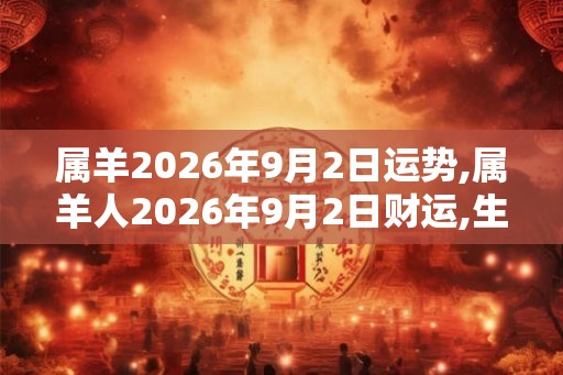 属羊2026年9月2日运势,属羊人2026年9月2日财运,生肖羊2026年9月2日运势 属羊2026年9月2日运势,属羊人2026年9月2日财运,生肖羊2026年9月2日运势