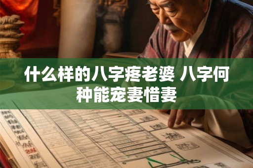 什么样的八字疼老婆 八字何种能宠妻惜妻