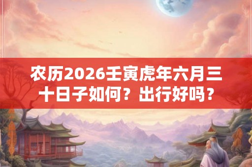 农历2026壬寅虎年六月三十日子如何？出行好吗？