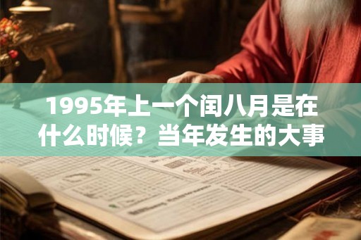 1995年上一个闰八月是在什么时候？当年发生的大事件是什么？